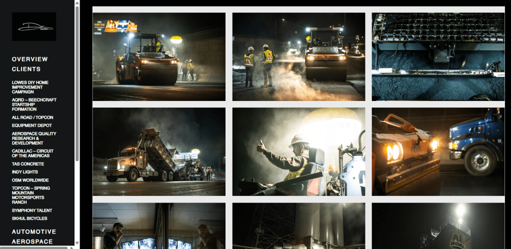 website design for photography studios