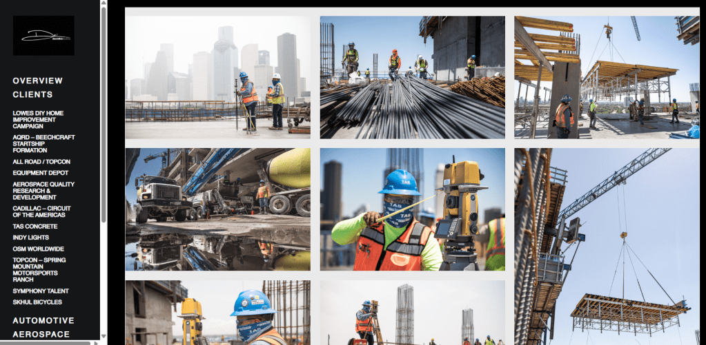 wordpress design for professional photo studios