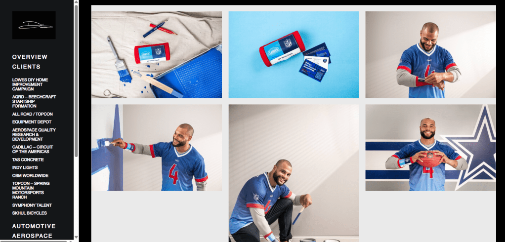 wordpress website design for photographers